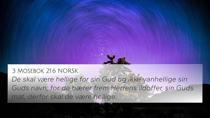 3 Mosebok 21:6 NORSK Bible Verse Image
