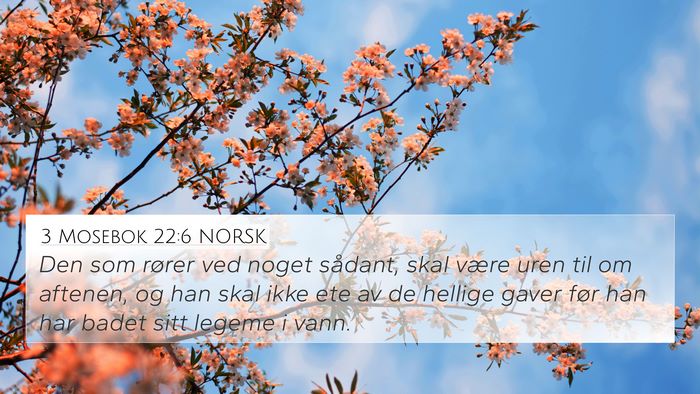 3 Mosebok 22:6 NORSK Bible Verse Image
