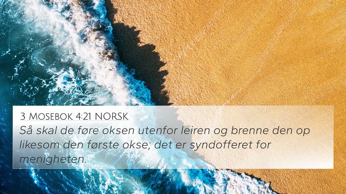 3 Mosebok 4:21 NORSK Bible Verse Image