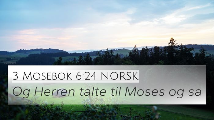 3 Mosebok 6:24 NORSK Bible Verse Image
