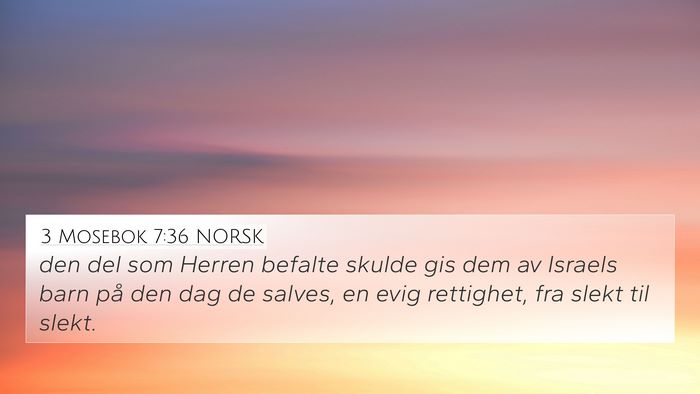 3 Mosebok 7:36 NORSK Bible Verse Image