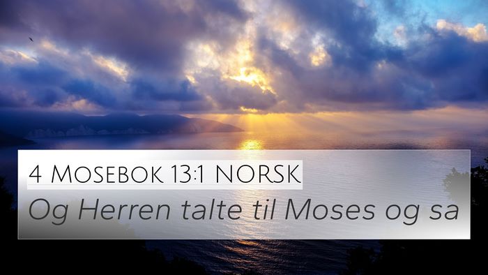 4 Mosebok 13:1 NORSK Bible Verse Image
