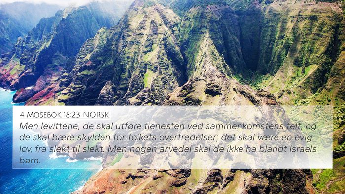 4 Mosebok 18:23 NORSK Bible Verse Image
