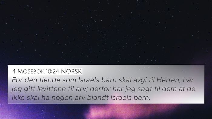 4 Mosebok 18:24 NORSK Bible Verse Image