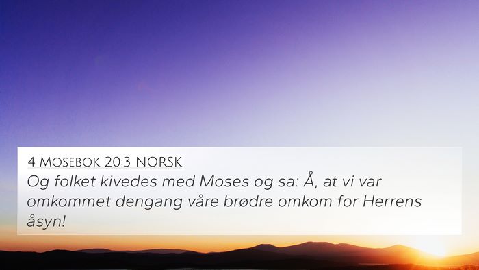4 Mosebok 20:3 NORSK Bible Verse Image