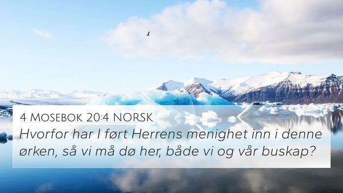 4 Mosebok 20:4 NORSK Bible Verse Image