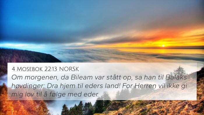 4 Mosebok 22:13 NORSK Bible Verse Image