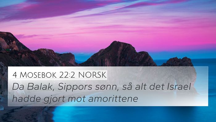 4 Mosebok 22:2 NORSK Bible Verse Image