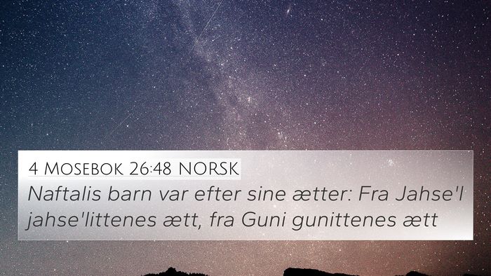 4 Mosebok 26:48 NORSK Bible Verse Image