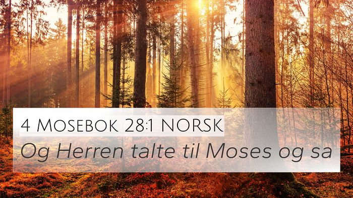 4 Mosebok 28:1 NORSK Bible Verse Image