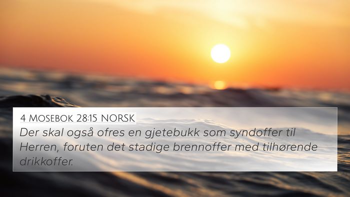 4 Mosebok 28:15 NORSK Bible Verse Image