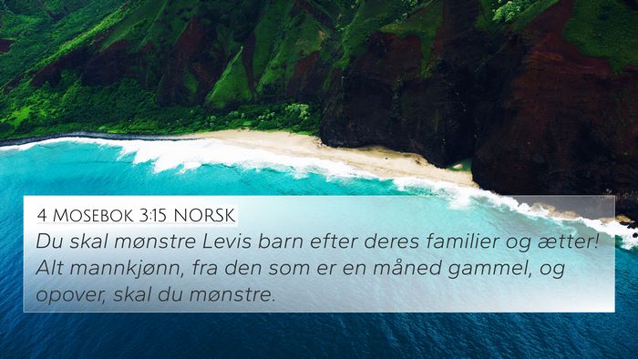 4 Mosebok 3:15 NORSK Bible Verse Image