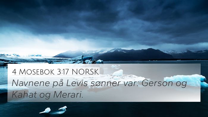 4 Mosebok 3:17 NORSK Bible Verse Image