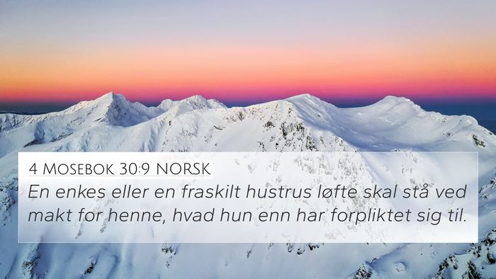 4 Mosebok 30:9 NORSK Bible Verse Image