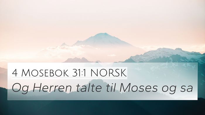 4 Mosebok 31:1 NORSK Bible Verse Image