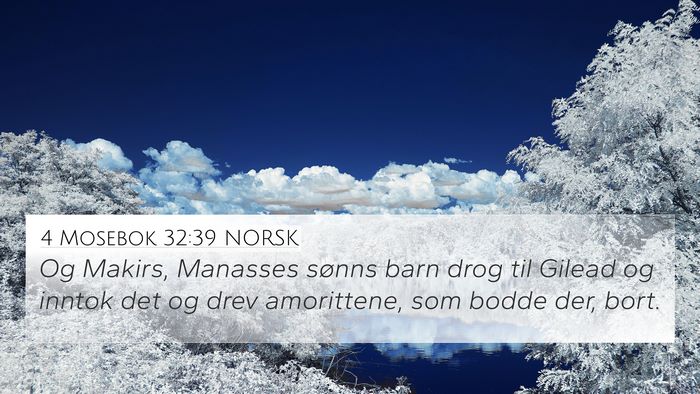 4 Mosebok 32:39 NORSK Bible Verse Image