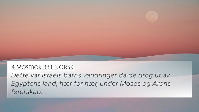 4 Mosebok 33:1 NORSK Bible Verse Image