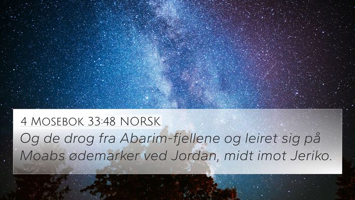 4 Mosebok 33:48 NORSK Bible Verse Image