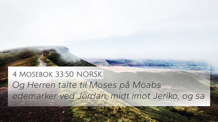 4 Mosebok 33:50 NORSK Bible Verse Image