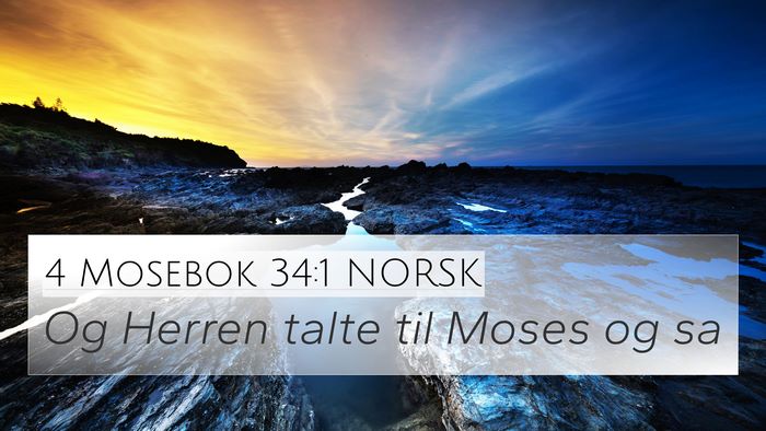 4 Mosebok 34:1 NORSK Bible Verse Image