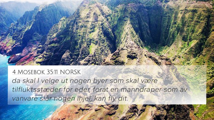 4 Mosebok 35:11 NORSK 4K Wallpaper - da skal I velge ut nogen byer som skal være - 4K Wallpaper Bible Verse