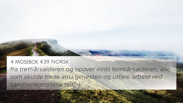 4 Mosebok 4:39 NORSK 4K Wallpaper - fra trettiårsalderen og opover inntil - 4K Wallpaper Bible Verse