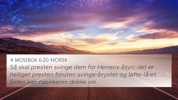 4 Mosebok 6:20 NORSK Bible Verse Image