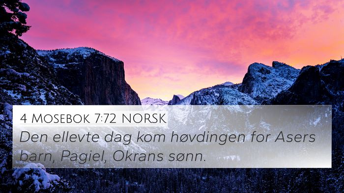 4 Mosebok 7:72 NORSK Bible Verse Image