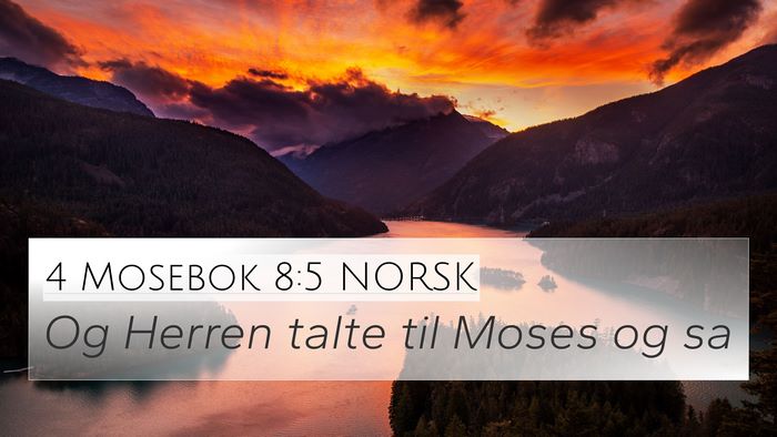 4 Mosebok 8:5 NORSK Bible Verse Image