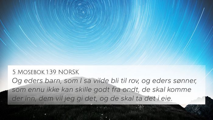 5 Mosebok 1:39 NORSK Bible Verse Image