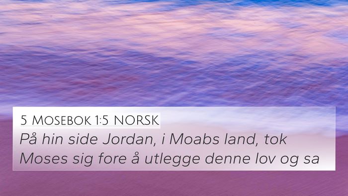 5 Mosebok 1:5 NORSK Bible Verse Image