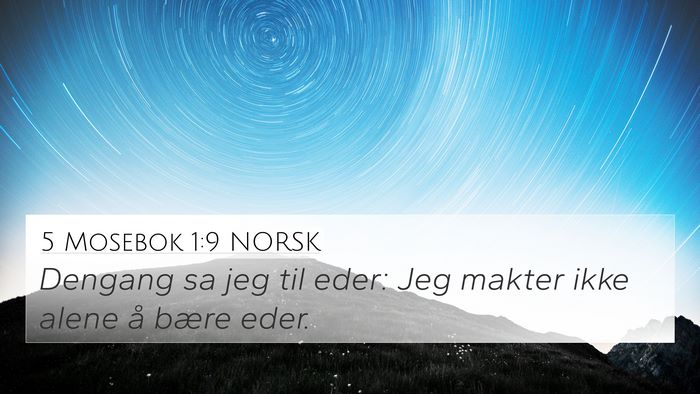 5 Mosebok 1:9 NORSK Bible Verse Image