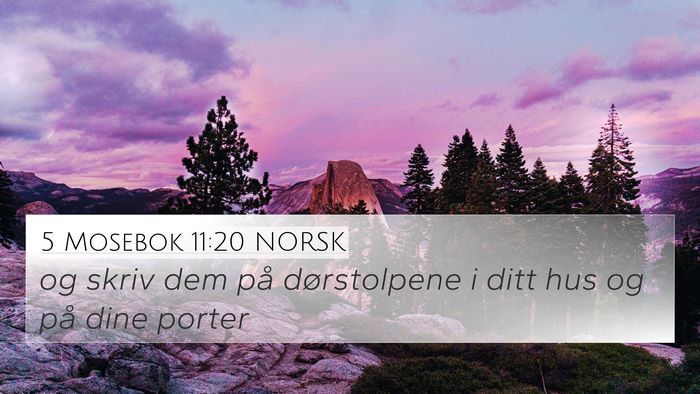 5 Mosebok 11:20 NORSK Bible Verse Image