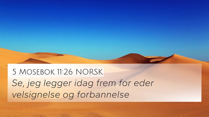 5 Mosebok 11:26 NORSK Bible Verse Image