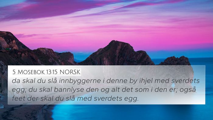5 Mosebok 13:15 NORSK Bible Verse Image