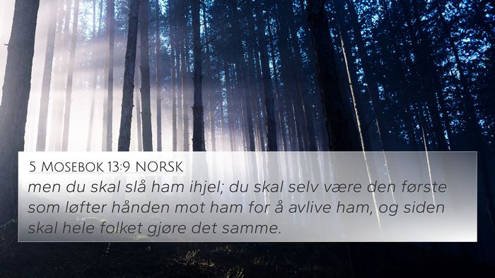 5 Mosebok 13:9 NORSK Bible Verse Image