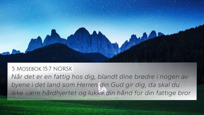 5 Mosebok 15:7 NORSK Bible Verse Image