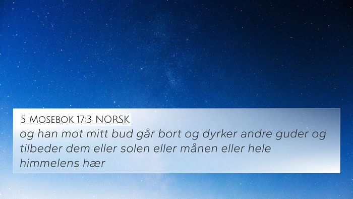 5 Mosebok 17:3 NORSK Bible Verse Image