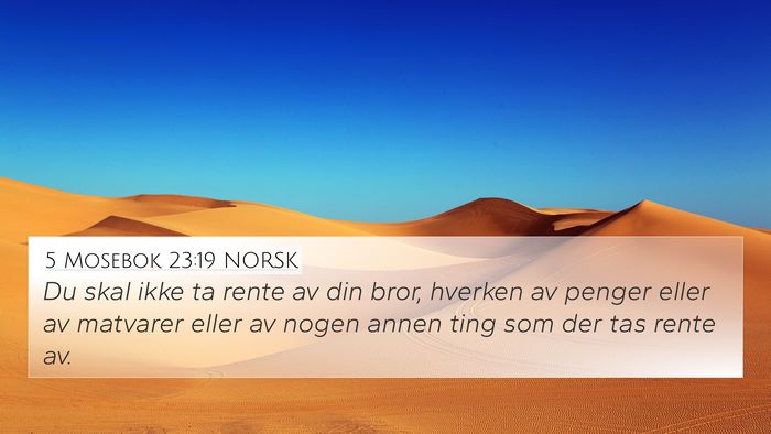 5 Mosebok 23:19 NORSK Bible Verse Image