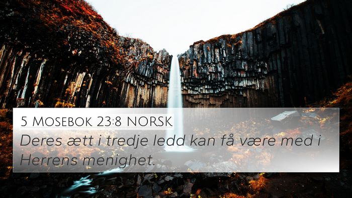 5 Mosebok 23:8 NORSK Bible Verse Image