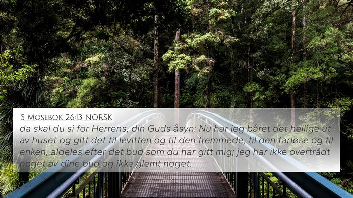 5 Mosebok 26:13 NORSK Bible Verse Image