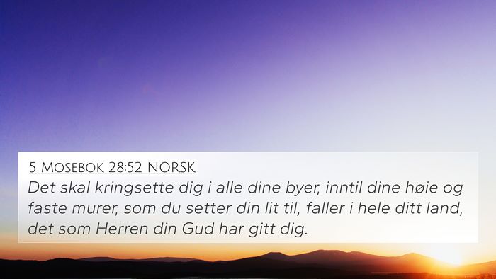 5 Mosebok 28:52 NORSK Bible Verse Image