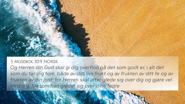 5 Mosebok 30:9 NORSK Bible Verse Image
