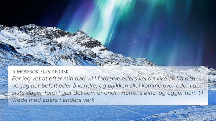 5 Mosebok 31:29 NORSK Bible Verse Image