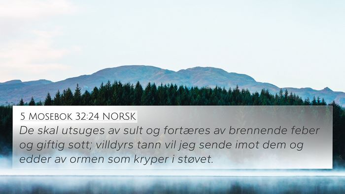 5 Mosebok 32:24 NORSK Bible Verse Image