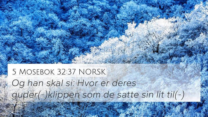 5 Mosebok 32:37 NORSK Bible Verse Image