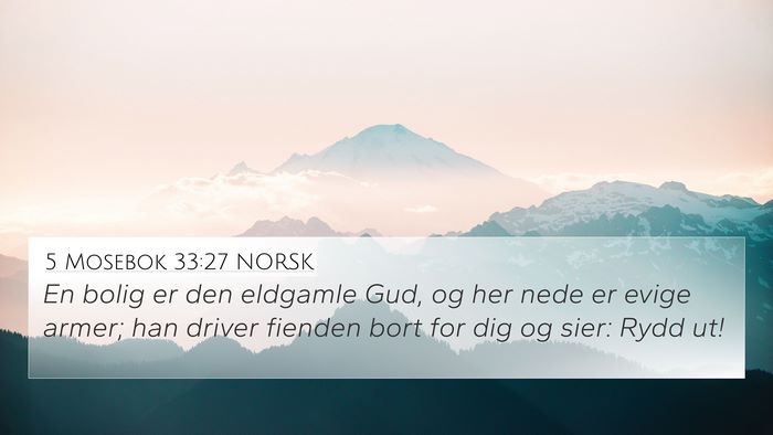 5 Mosebok 33:27 NORSK Bible Verse Image