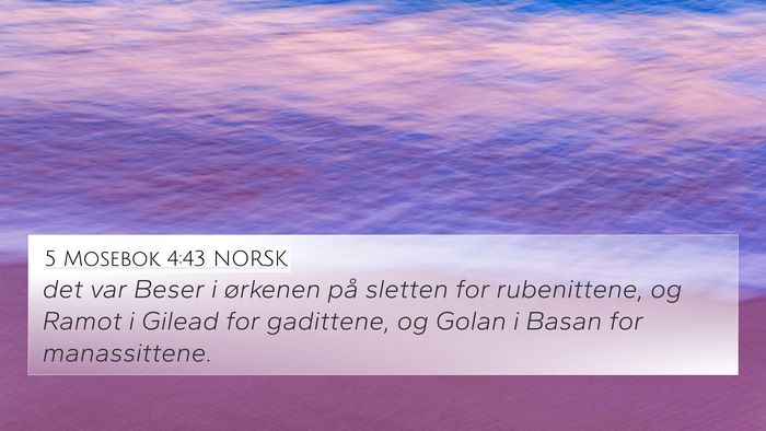5 Mosebok 4:43 NORSK Bible Verse Image