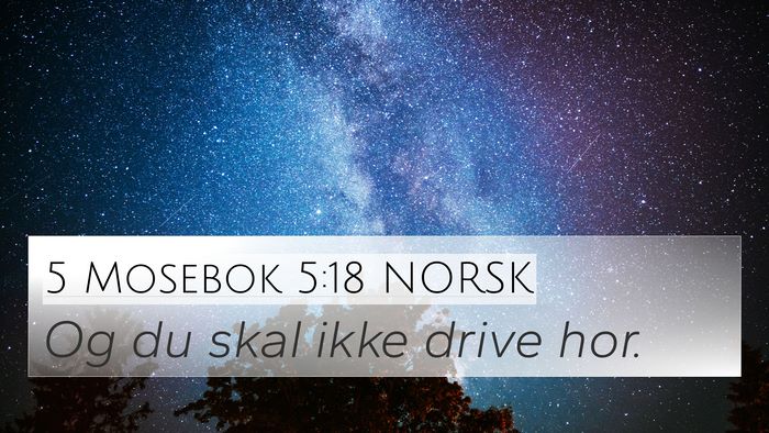 5 Mosebok 5:18 NORSK Bible Verse Image