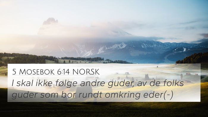 5 Mosebok 6:14 NORSK Bible Verse Image